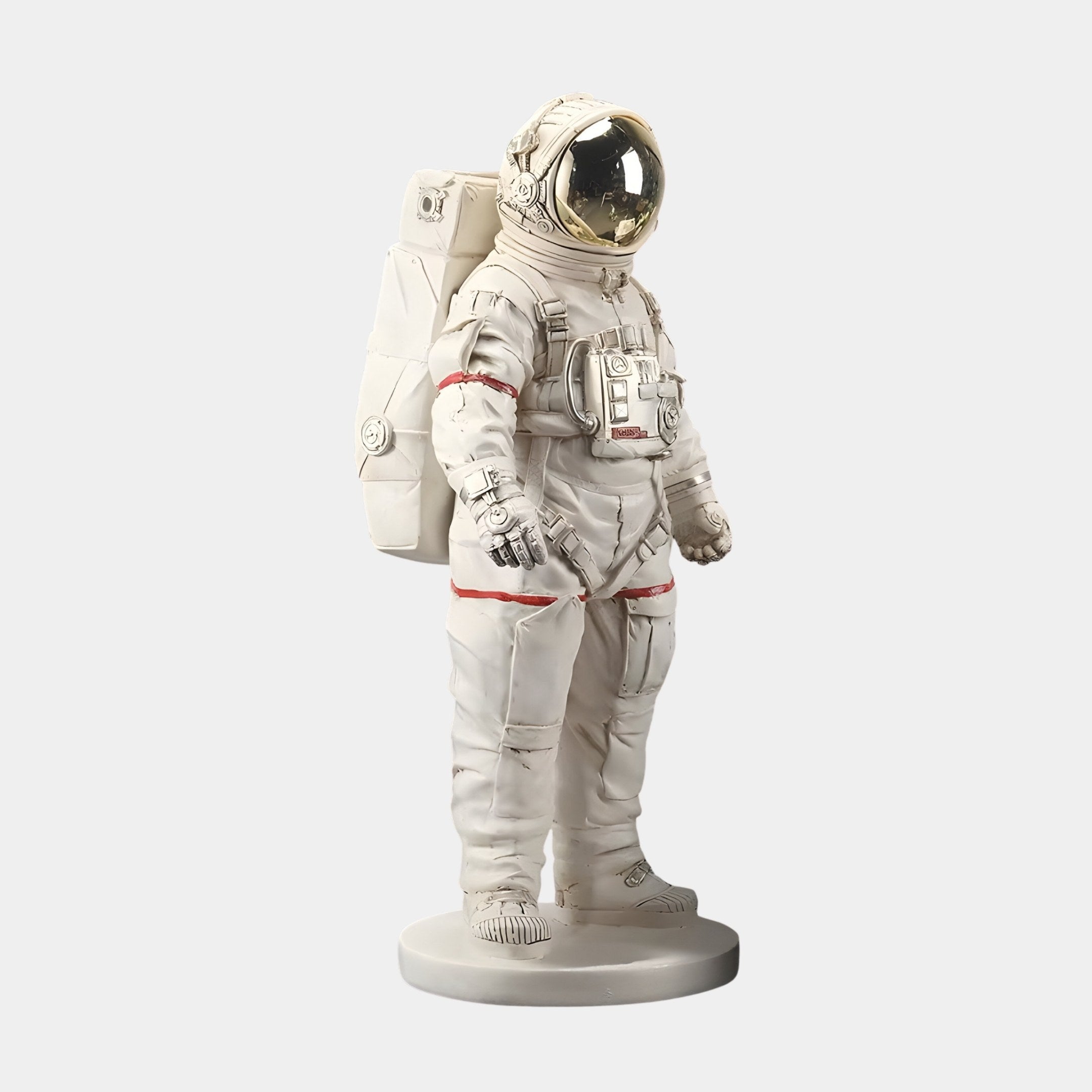 Kleine Cloud Weiße Weltraum-Astronauten-Stehskulptur - 58 cm