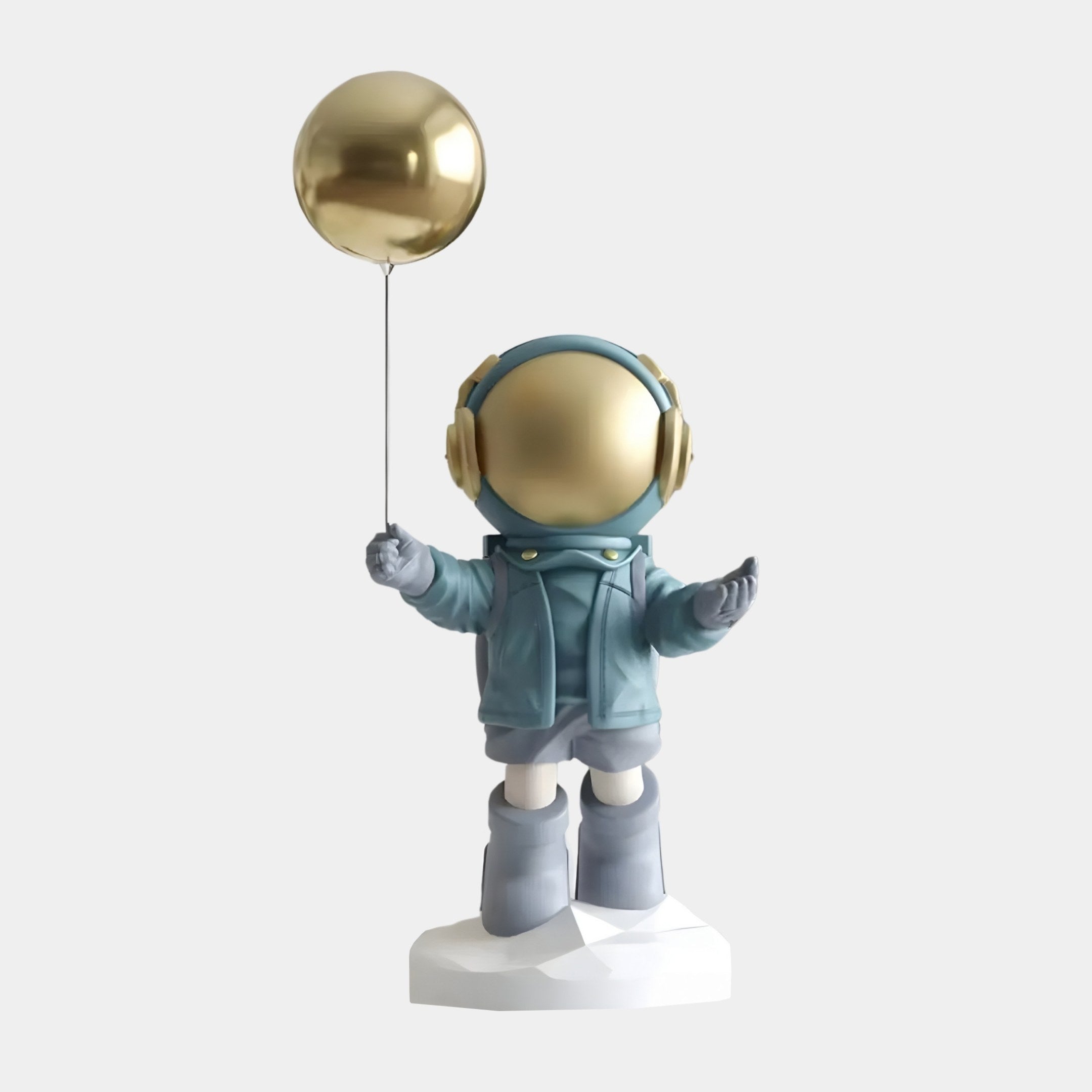 Kleine Galaktische Blaue Astronautenballonfigur - 42 cm