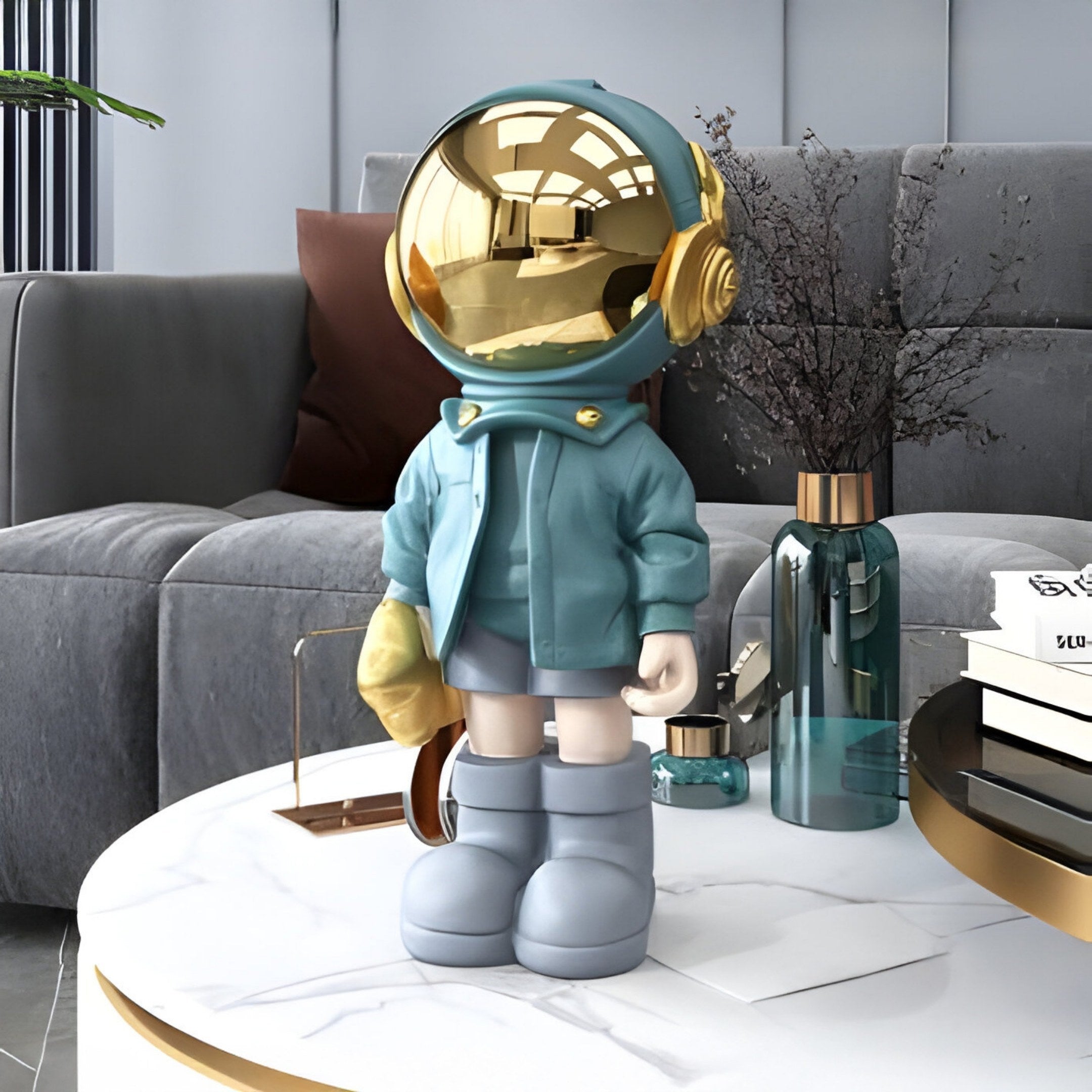 Kleine Galaktische Blaue Astronaut Beats Figur - 36cm